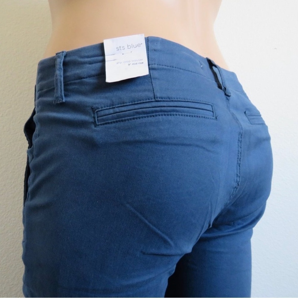 STS BLUE Jeans Women's Gigi Crop Oxford Blue Trouser Size 31 fits Size 12 NWT